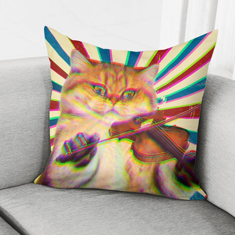 Image of Rock Cat Pillow Cover