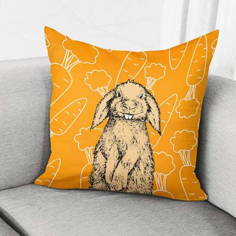 Image of Rabbit Pillow Cover