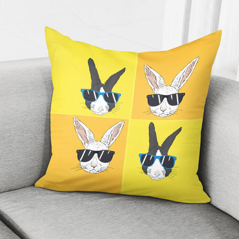 Image of Rabbit Pillow Cover