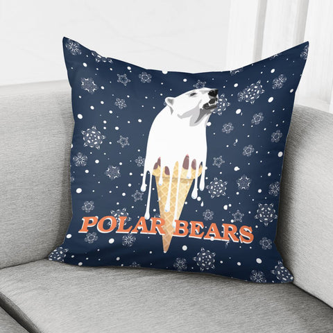 Image of Polar Bear Pillow Cover