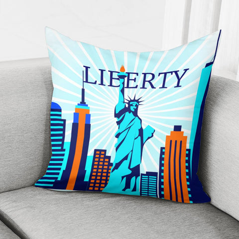 Image of Statue Of Liberty Pillow Cover