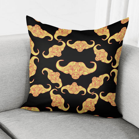 Image of African Big Bison Pillow Cover