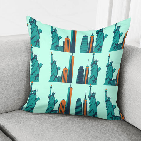 Image of Statue Of Liberty Pillow Cover