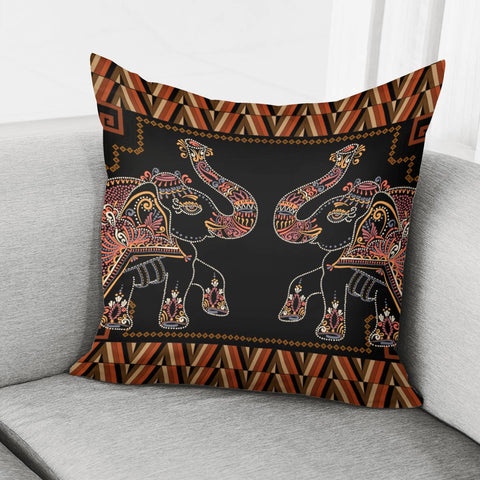 Image of Double Elephant Pillow Cover