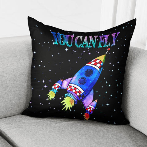 Image of Spaceship Pillow Cover