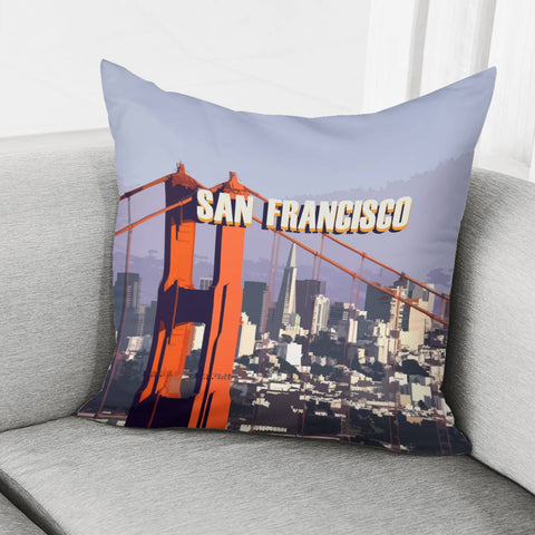 Image of Golden Gate Bridge Pillow Cover