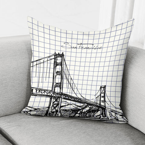 Image of Golden Gate Bridge Pillow Cover