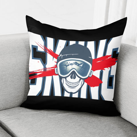 Image of Skiing Pillow Cover