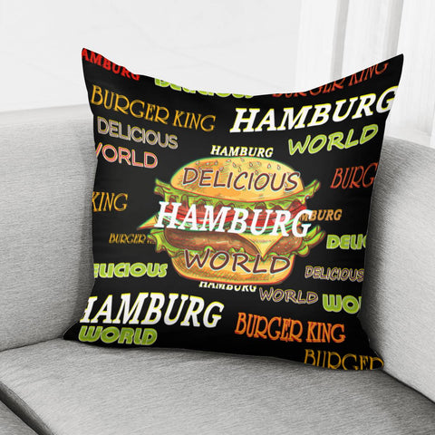 Image of Hamburger Pillow Cover