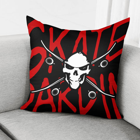 Image of Death Skateboard Pillow Cover