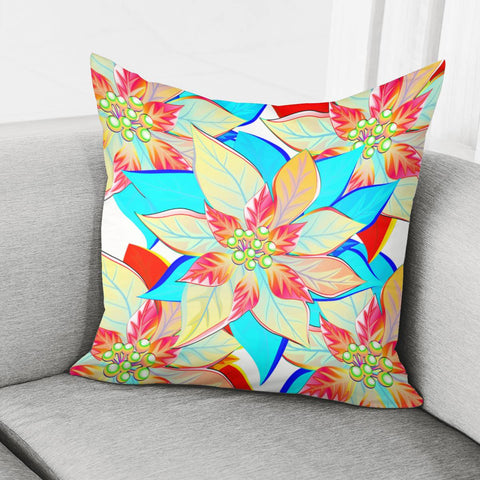 Image of Christmas Flower Pillow Cover