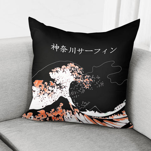 Image of The Great Wave Off Kanagawa Pillow Cover