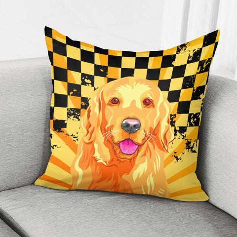 Image of Golden Retriever Pillow Cover