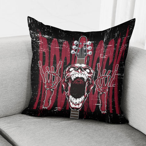 Image of Skulls And Music Pillow Cover