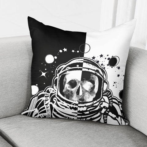 Image of Astronaut & Skull Pillow Cover