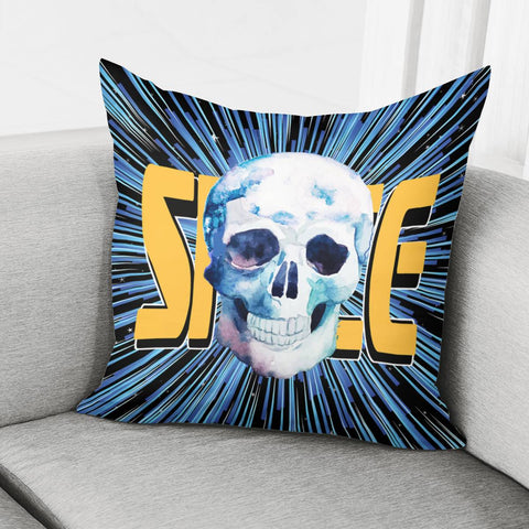 Image of Skull & Planet Pillow Cover