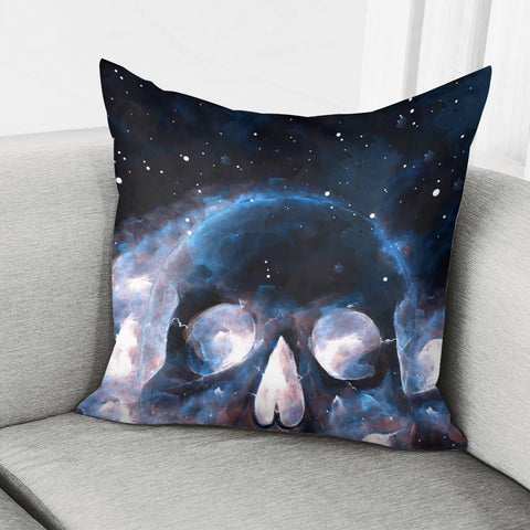 Image of Skull & Starry Sky Pillow Cover