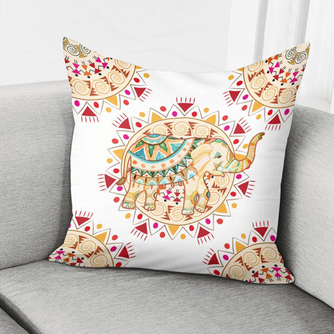 Image of Elephant & Mandala Pillow Cover