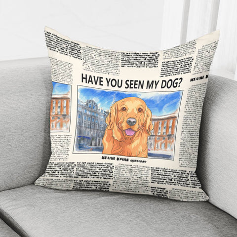 Image of Golden Retriever Pillow Cover