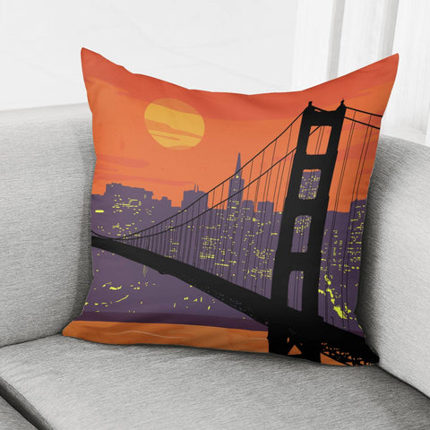 Image of Golden Gate Bridge Pillow Cover