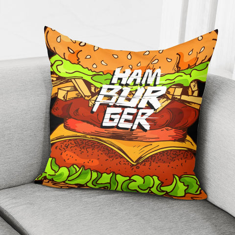 Image of Hamburger Pillow Cover