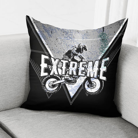 Image of Racing Motorcycle Pillow Cover