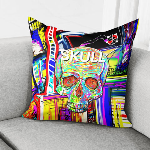 Image of Skull Pillow Cover