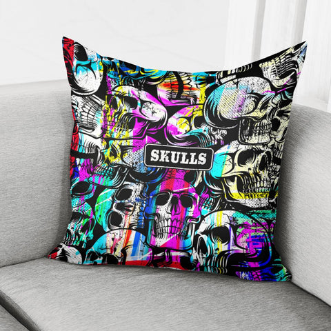 Image of Skull Pillow Cover