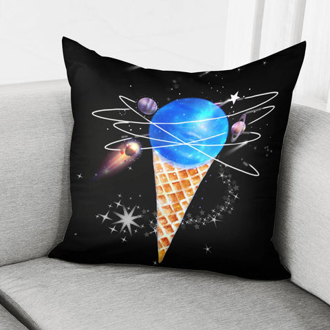 Image of Universe And Ice Cream Pillow Cover