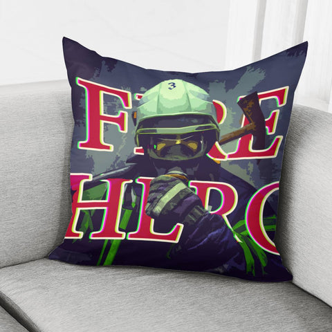 Image of Firemen Pillow Cover