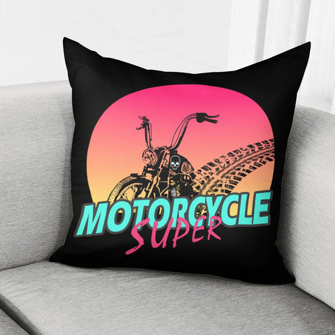 Image of Motorcycle Pillow Cover