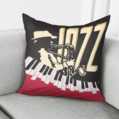 Image of Jazz & Saxophone Pillow Cover