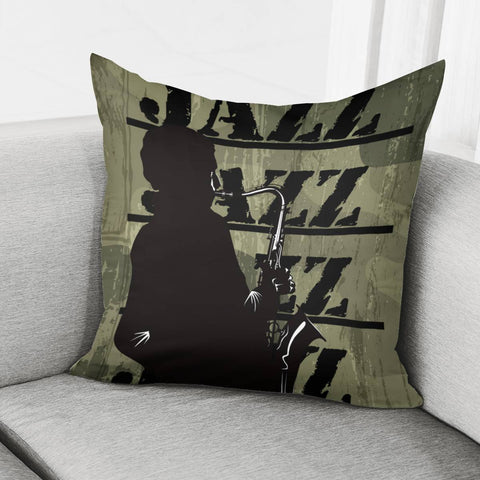 Image of Jazz & Saxophone Pillow Cover