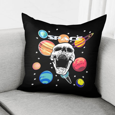 Image of Skull&Space Pillow Cover