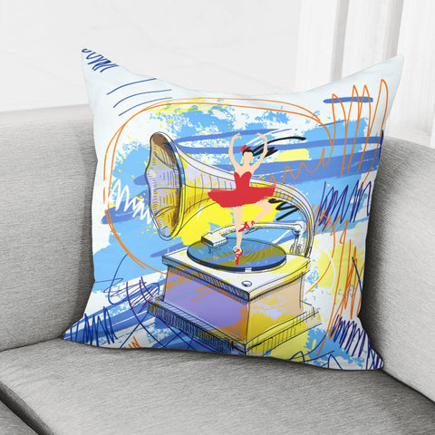 Image of Phonograph Pillow Cover