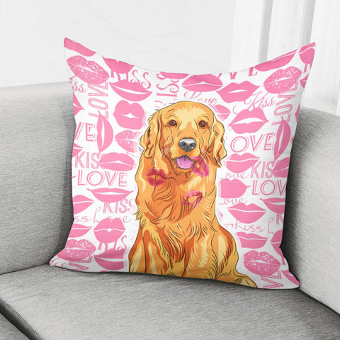 Image of Golden Retriever Pillow Cover