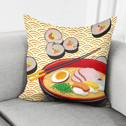 Image of Japanese Ramen Pillow Cover