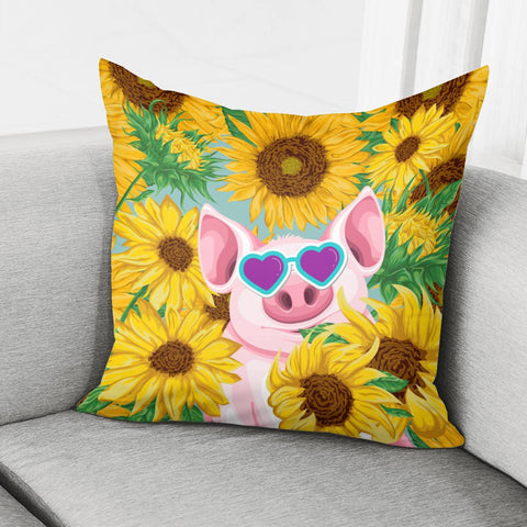 Image of Pig Pillow Cover