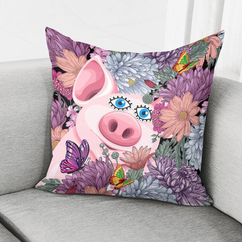 Image of Pig Pillow Cover