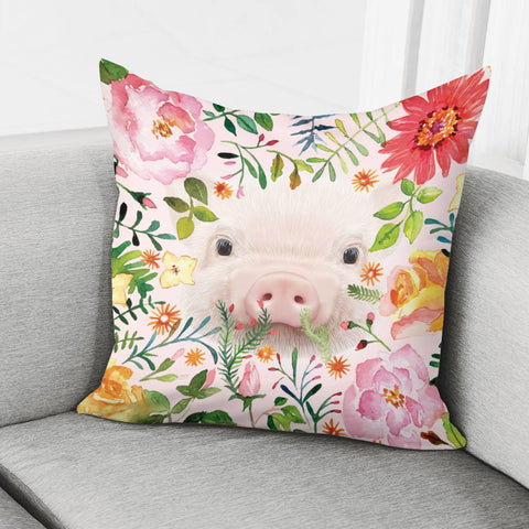 Image of Pig Pillow Cover