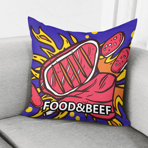 Image of Steak Pillow Cover