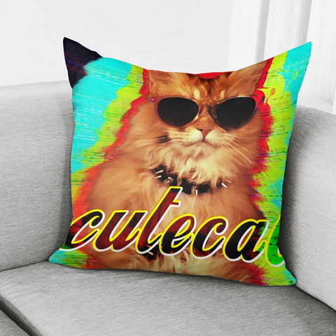 Image of Spectacle Cat Pillow Cover