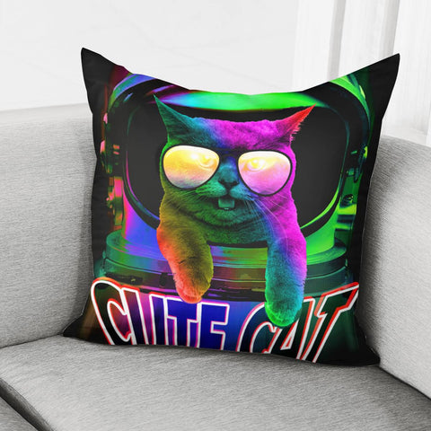 Image of Spectacle Cat Pillow Cover