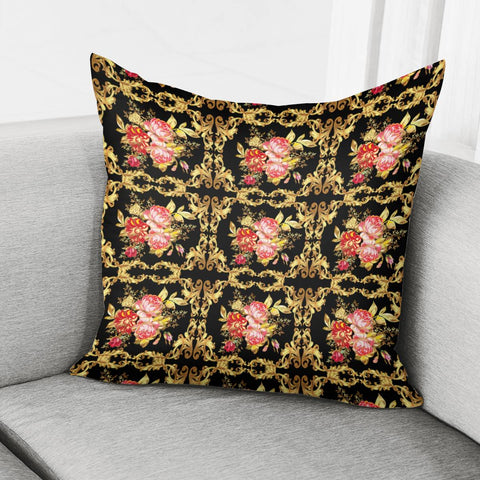 Image of Baroque Pattern Pillow Cover