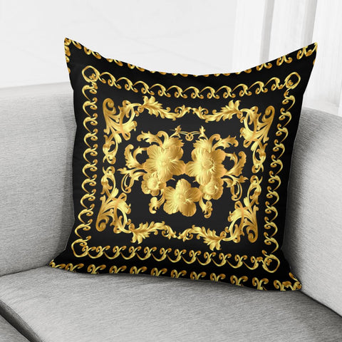 Image of Baroque Pattern Pillow Cover