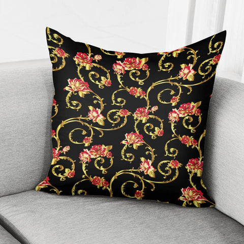 Image of Baroque Pattern Pillow Cover