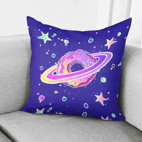 Image of Donuts And The Universe Pillow Cover