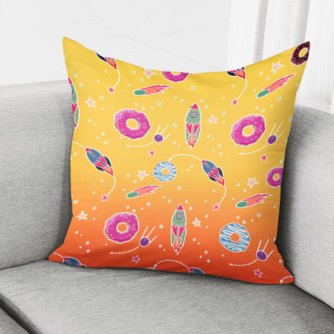 Image of Donuts And The Universe Pillow Cover