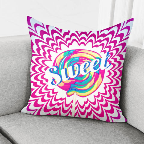 Image of Retro Lollipop Pillow Cover