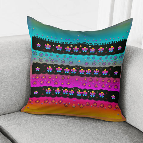 Image of Flowers And Peace Pillow Cover